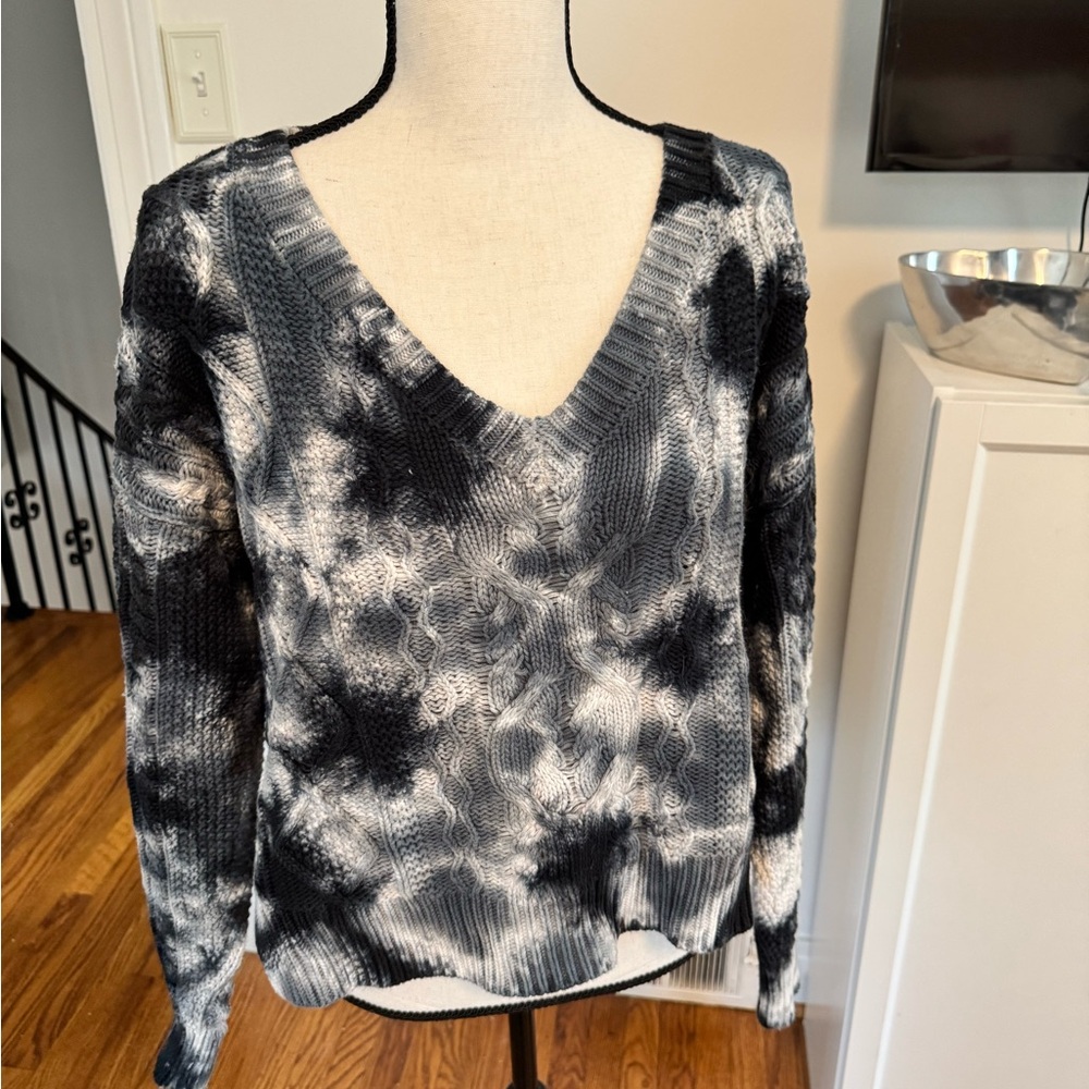 Pilcro navy, blue and cream V-Neck Sweater